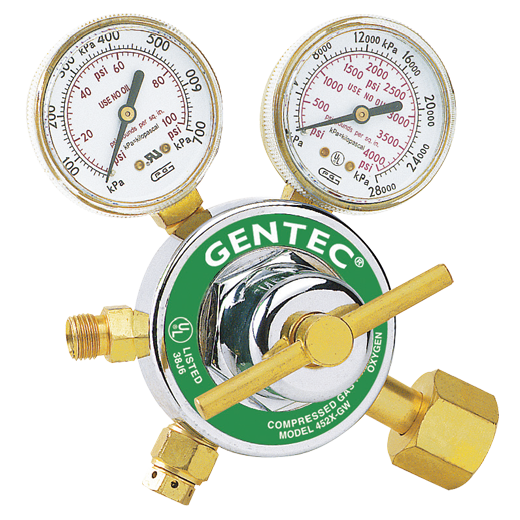 GENTEC 452 Single Stage Regulator, Medium-Heavy Duty